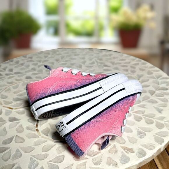 Converse Chuck Taylor All Star Rave Sneaker Toddler Size 5 Pink Purple Ombre New - Picture 11 of 16